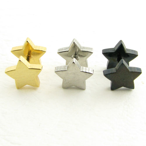 ボディピアス 16g 星 スター 両面 ストレートバーベル 16G stb923