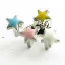 ピアス スタッド 星 スター パステルカラー 飾りチャーム付カジュアルピアスKP30012【ピアス】(4)