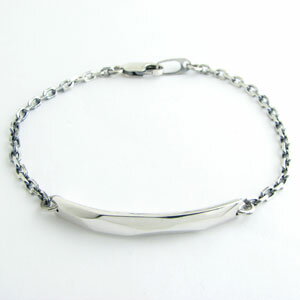 送料無料 DAgDART ダグダート 刻印が出来る♪多面カットプレート　シルバーブレスレット（メンズ）　DB-..