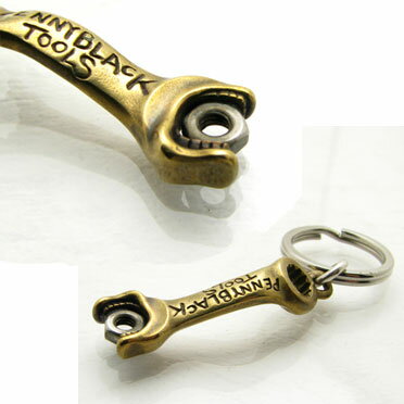 DAgDART ダグダート『Penny Black Tools』ナットをかじるスパナ　ブラス（真鍮）×ステンレスDK-048【プレゼント】【キーリング】【バレンタイン】