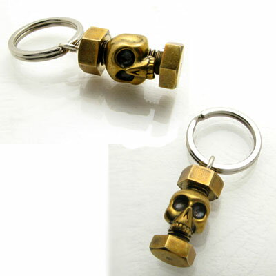 DAgDART ダグダート『Penny Black Tools』スカルのボルト　ブラス（真鍮）×ステンレスDK-049【骸骨】【プレゼント】【キーリング】【バレンタイン】