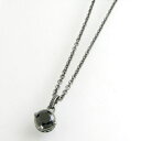 ネックレス メンズ RoyalStagZEST ブラックジルコニア ブラックコーティングシルバーシャープフレーム シルバーネックレスSN25-013