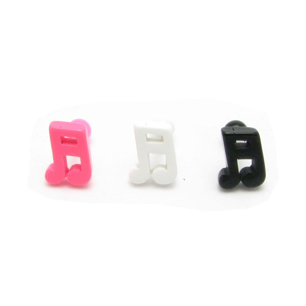 Rakuten - ボディピアス 16g 16分音符 アクリル ストレートバーベル 16G stb2501