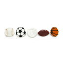 ブローチ スポーツ サッカー バレー 野球 ラグビー バスケットボール 刺繍 ワッペン バッチ KS50014