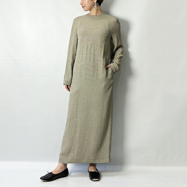 SHINZONE シンゾーン KOMON JACQUARD DRESS 24SMSOP03 2024春夏新作