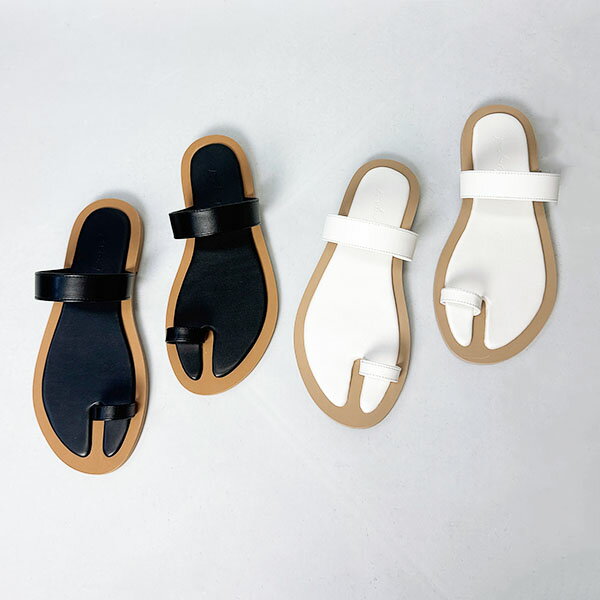 Ungrid アングリッド バイカラーフラットサンダル 1124318854