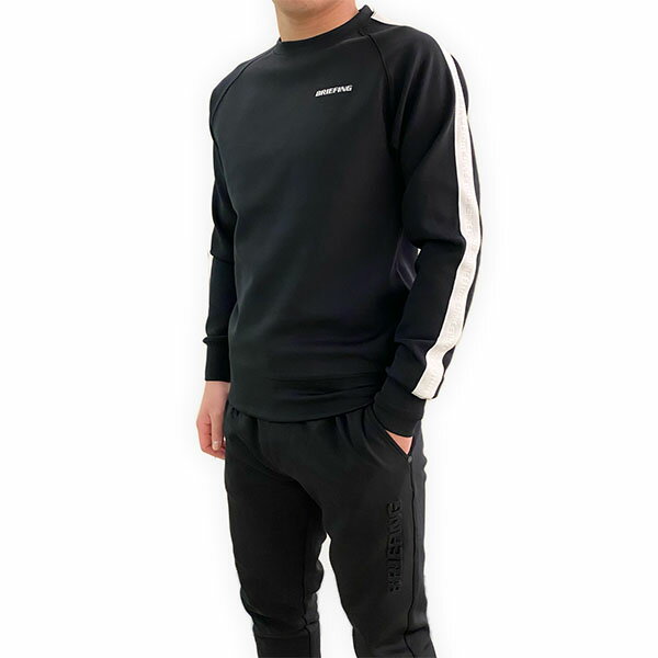 BRIEFING(u[tBO) MENS SIDE LOGO LINE CREWNECK 2024tĐV