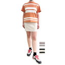 BRIEFING(ブリーフィング) WOMEN’S PANEL STRIPE HIGHNECK (リラックスフィット) 2025春夏新作