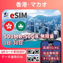 eSIM 香港 マカオ 無制限 5G/4G 実名登録不要 高速データ通信 24時間 対応 海外 短期 即日開通 ネット規制対象外 QRコード設定 即日発行対応 eSIM メール納品 使い放題 通信専用 選べるプラン |1日間|3日間|5日間|7日間|15日間|20日間|30日間 GlobeSIM LINE対応