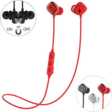 【マグネットスイッチ】QCY M1Pro ワイヤレスイヤホン Bluetooth イヤホン 完全 ワイヤレス ブルートゥース イヤホン 首かけ マグネット 搭載 電源 自動 ON/OFF 高音質 マイク付き カナル型 両耳 片耳 長時間 通話 防水 スポーツ スマホ iPhone Android対応