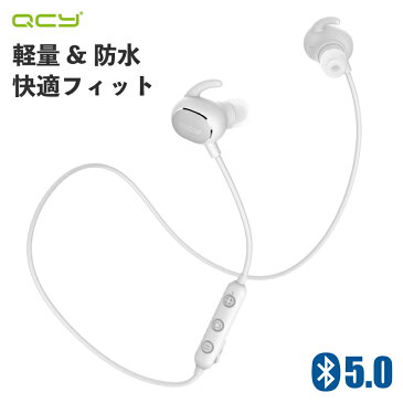 【Bluetooth5.0 スポーツ型】 QCY QY19Pro ワイヤレスイヤホン Bluetooth 両耳 ワイヤレス ブルートゥース イヤホン ワイヤレス ヘッドセット ノイズキャンセル カナル型 高音質 自動ペアリング マイク付き 通話 防水 長時間 スポーツ ランニング スマホ iPhone Android 対応