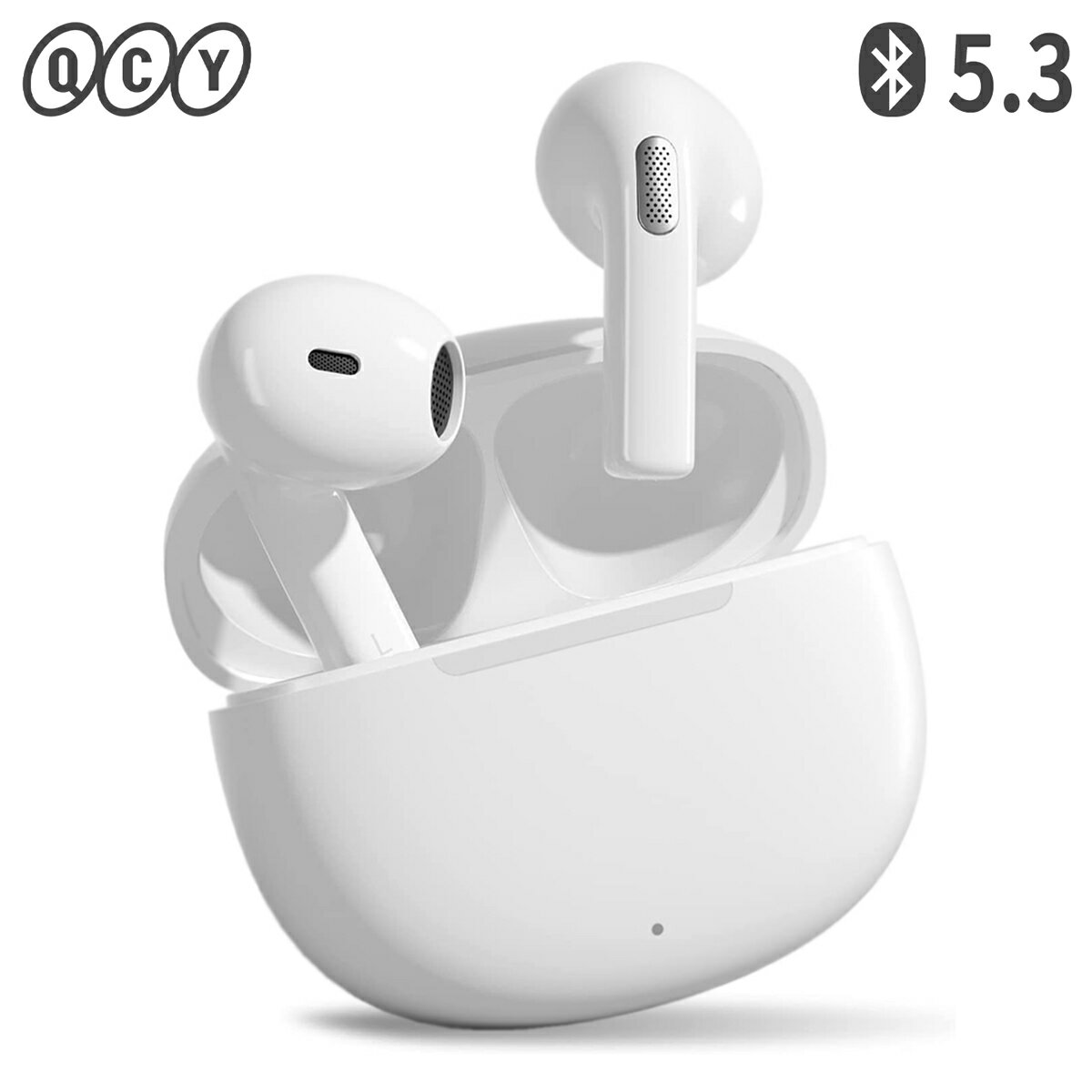 『500円OFFクーポン』QCY Ailypods ワイヤレスイヤホン bluetooth 5.3 ワイヤレス ブルートゥース イヤホン インナーイヤー 13mmダイナミックドライバー hi-fi 高音質 68ms 低遅延 ENCノイズキャンセリング マイク付き 長時間 通話 超小型 iphone android 対応