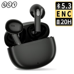 ブルートゥース スポーツイヤホン QCY ailypods ワイヤレスイヤホン Bluetooth 5.3 完全 ワイヤレス ブルートゥースイヤホン インナーイヤー 高音質 68ms低遅延 ENCノイズキャンセリング マイク付き LCP振動板 Type-C充電 長時間 20h再生 小型軽量 ハンズフリー通話 スポーツ iphone android 対応