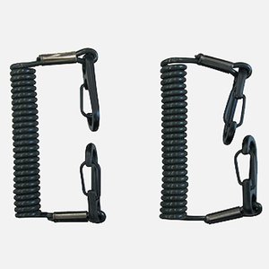 （ネコポス対応）脱落防止コイルストラップ 6cm（2本組）