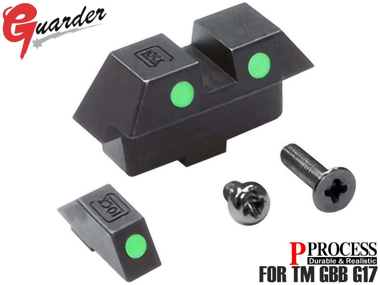 GLOCK-41(GREEN) GLK-41(GREEN)【夜戦の強い味方！】GUARDER ガーダー スチールナイトサイト ★東京マルイ GLOCKグロック G17用［全国一律300円配送可能］