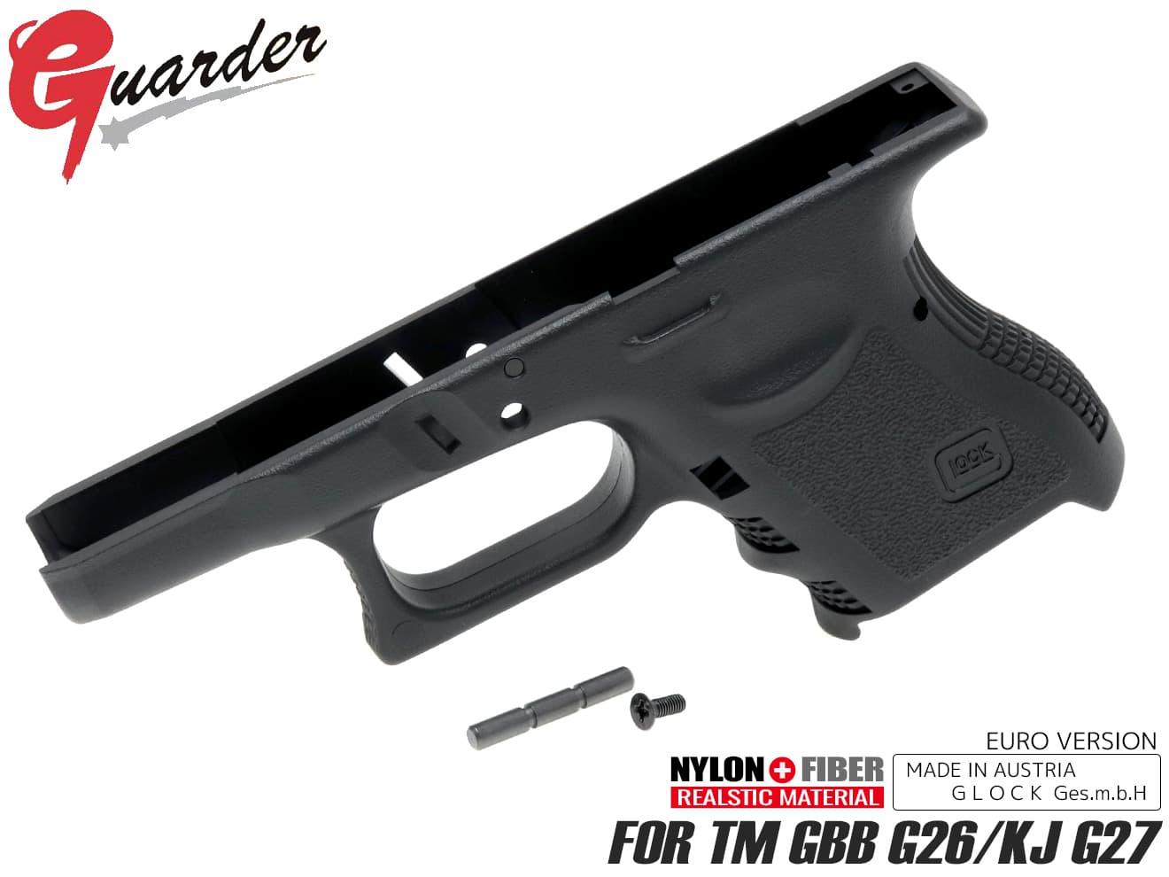 GLOCK-98(BK) GLK-98(BK) GUARDER ガーダー EURO VERSION オリジナルフレームBK 東京マルイG26/KJ G27