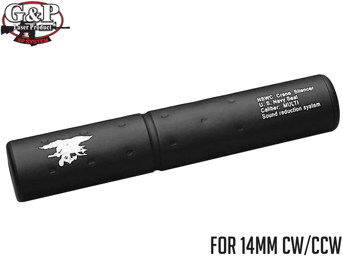 楽天市場】【14mm正/逆アダプター付】G&P GP694B Blackwaterタイプ