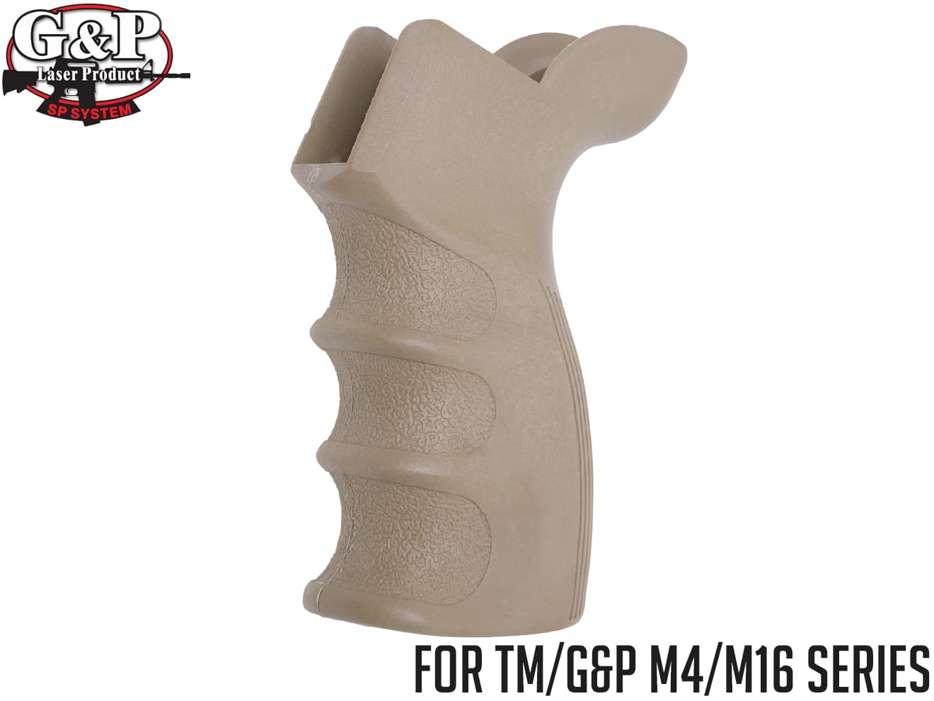 【東京マルイM4/M16シリーズに】G&P GP957S G27 グリップ/SAND（砂・TAN）★G&P　M4にも！検）サバイバルゲームトイガン電動ガン