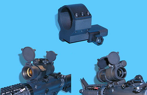 【30mmチューブスコープ対応】G&P GP113　L型マウント(LOW) ナイツタイプ (30mm径)/BK★AIMPOINT M2にも　検）電動ガンスコープマウントドットサイト