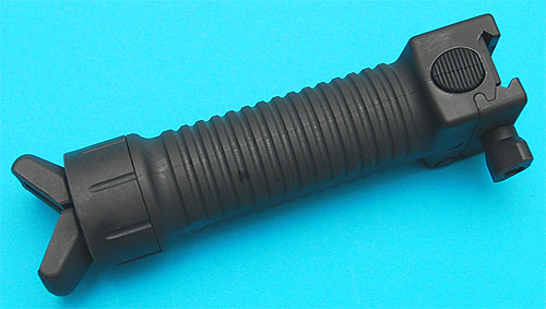 【ワンプッシュでバイポッドに変身！】G&P製 グリポッド BK(GP937B)★20mmレールに対応！フォアグリップ⇔バイポッド