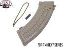 G&P製 東京マルイ AK47シリーズ用 150連ワッフル・パターン・マガジン コヨーテ★GP583 MARUI AK47 150Rds Waffle Patt...