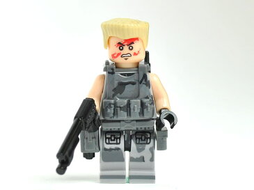 【AFM ミリタリーブロックシリーズ】AFM 耐テロ特殊部隊 Dタイプ ミニフィグ+11アイテム◆人形/迷彩装備/LEGO互換/装備一式セット