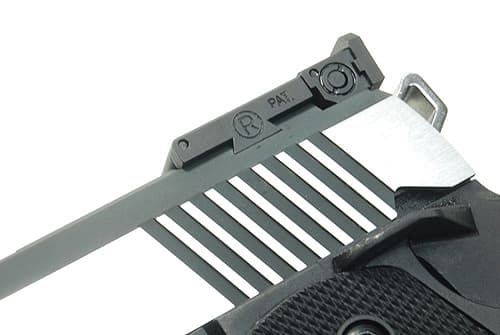 CAPA-34(B)■【質感・耐久性アップ】GUARDER BO-MAR スチールリアサイト Hi-CAPA5.1用 BO-MARタイプ◆マルイGBB ハイキャパ5.1