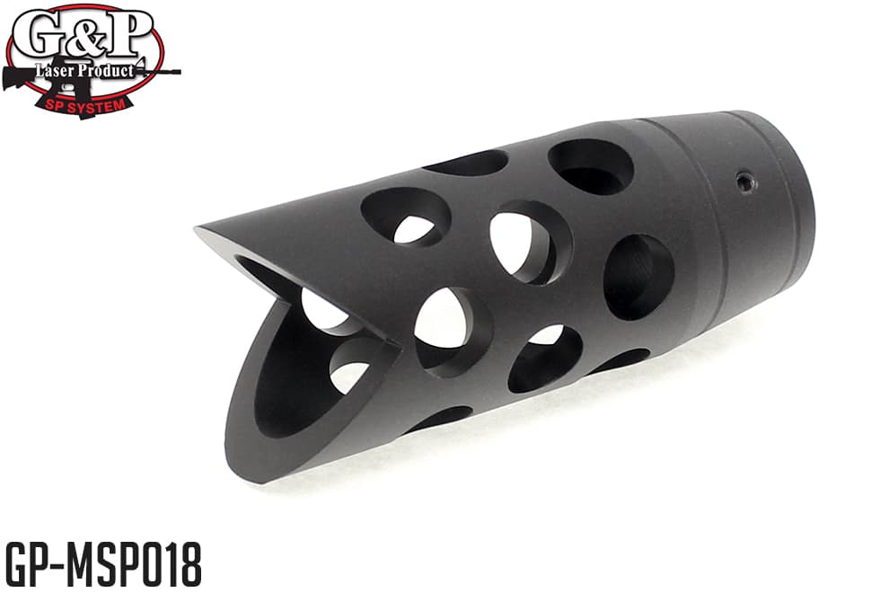【マルイM870ガスショットガン対応】G&P TM M870 チョーク チューブ 2/BK◆フラッシュハイダー/タクティカル化に/アルミ製