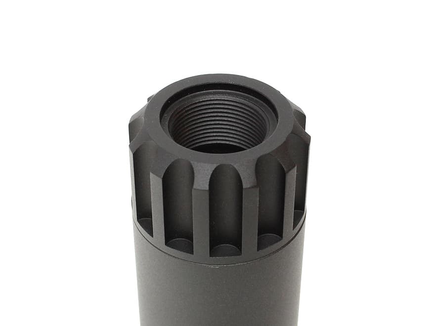 【14mm正逆ネジアダプター付】MILITARY-BASE(ミリタリーベース)SLCスタイル .22LR サイレンサー 35x150/BK◆リムファイア弾モデル用サイレンサーモチーフ 3