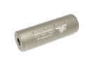 【14mm正/逆ネジアウターバレル両対応】MILITARY-BASE(ミリタリーベース)ショートサイレンサー/TAN◆全長108mm/CQBスタイルに/SMG/...