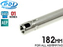 PDI 01シリーズ AEP 超精密 ステンレスインナーバレル(6.01±0.002) 182mm MP7A1◆東京マルイ 電動ガン 初速 集弾性 強度 精度 ステン SUS304 カスタム 内部