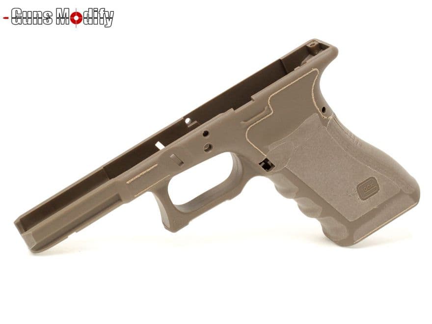 楽天ミリタリーベースGunsModify Gen3 ポリマー樹脂+ファイバー SAスタイル CNC リダクションフレーム グロックシリーズFDE◆マルイ GLOCK G17/G18C/G22/G34対応 SAIカスタムフレーム