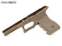 GunsModify Gen3 ポリマー樹脂 ファイバー SAスタイル CNC リダクションフレーム グロックシリーズFDE◆マルイ GLOCK G17/G18C/G22/G34対応 SAIカスタムフレーム