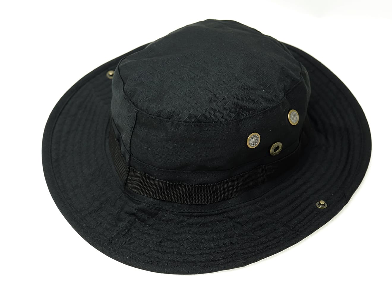 【特殊部隊】MILITARY-BASE(ミリタリーベース)ブーニーハット 60cm BK◆サバゲーから普段使いまで！通気性◎ アウトドアにも最適 ブラック 黒 ミリタリー