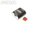 FMA スモール チャージングコンバーター 11.1Vリポ用 (Tコネクター)◆リポバッテリー スマホ 充電可能 モバイルバッテリー化 USB給電可 LIPO ...