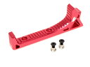 SI タイプ CNC カーブドグリップ KeyMod◆レッド キーモッド 搭載 RAS対応 ショートグリップ ハンドストップ フォアグリップ KAC URX4 ...