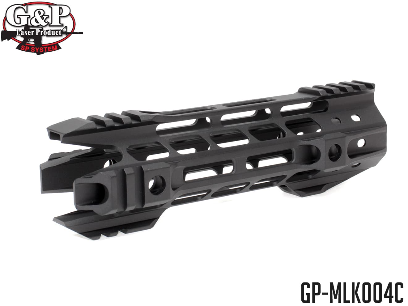 G P MOTS 8インチ ファントム M-LOK RAS◆東京マルイ/KSC M4/M16シリーズのレシーバー対応 軽量ハンドガード 20mmレイル エムロック