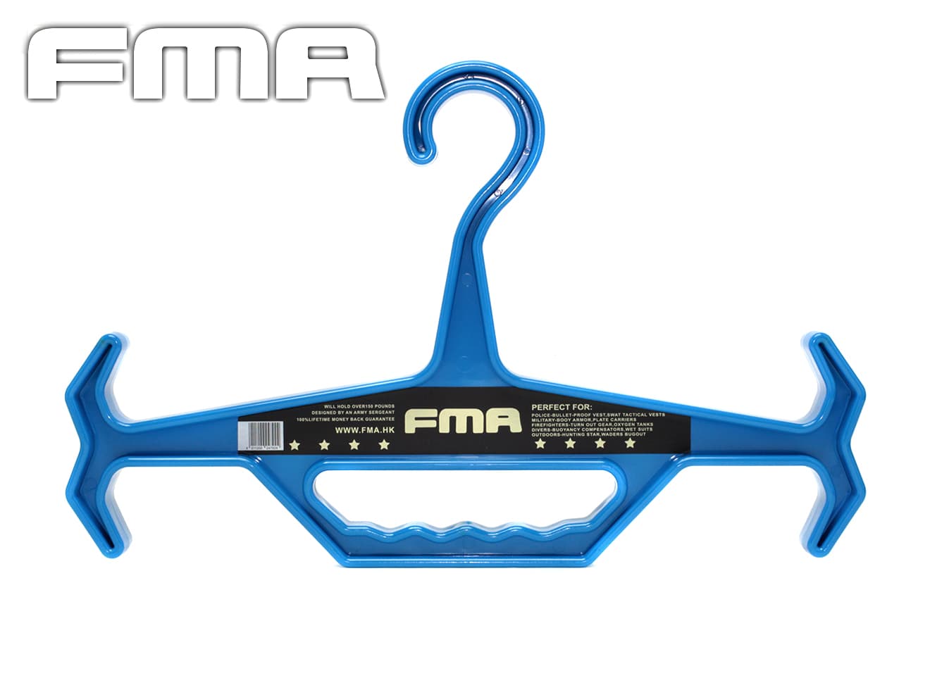 FMA ヘビーウェイト タクティカル ハンガー◆BLUE タクティカルベストなど重量物も可能 その他装備もかけやすい サバ…