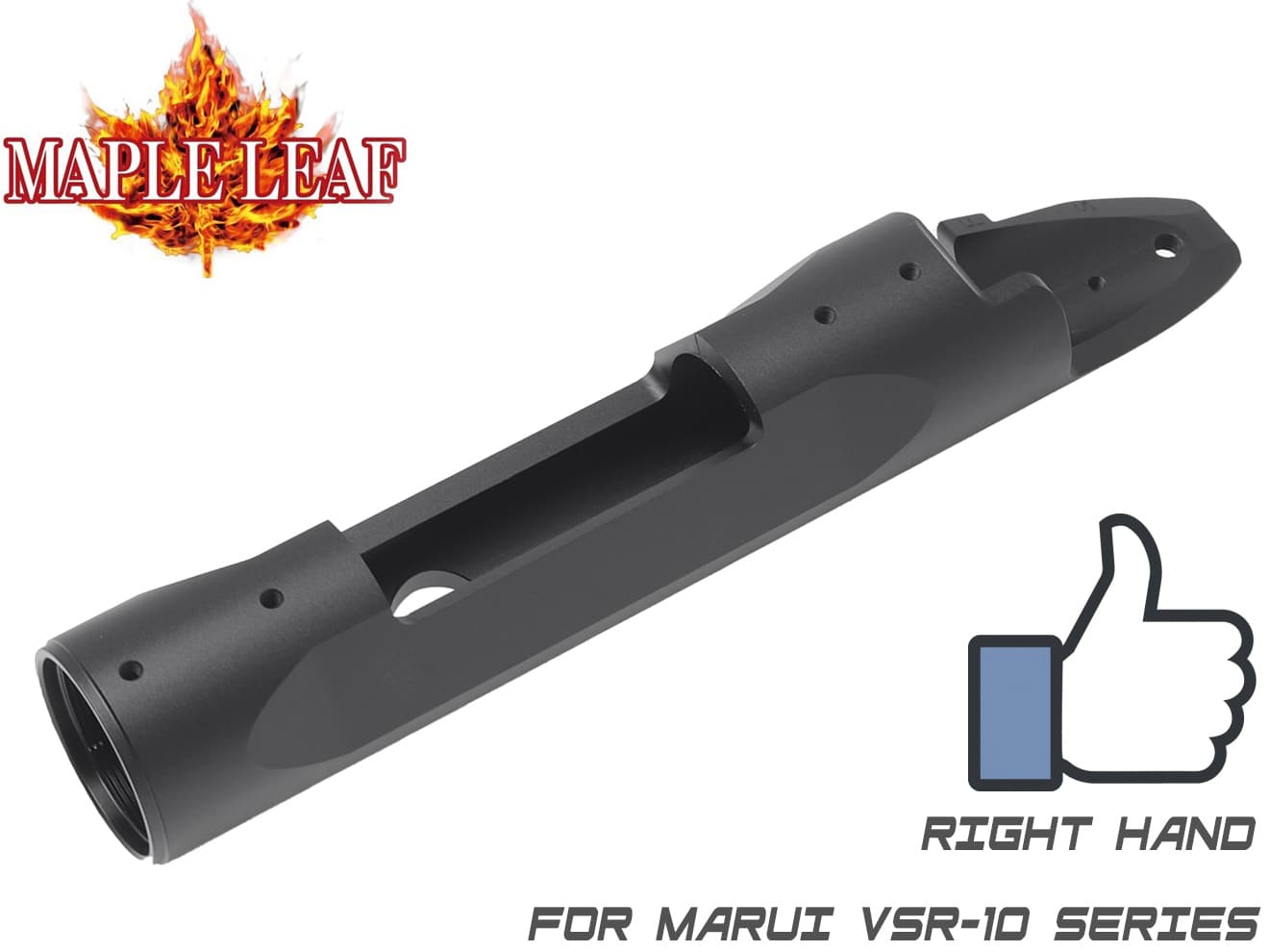 Maple Leaf フルCNC レシーバー for VSR-10 (Type B)◆高精度 高強度アルミ削り出し メタルレシーバー 強度アップ 東京マルイ VSR10対応 レシーバーリング付き