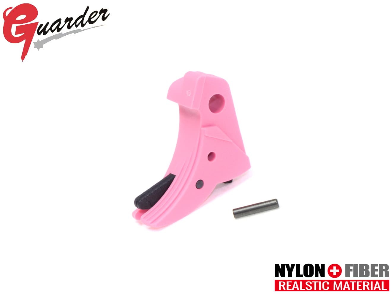 GLK-84(P)■GUARDER リッジトリガー GLOCKシリーズ◆PINK 各社ガスブロ グロック対応 実銃素材 リアル質感 スリット入りグリップ 操作性向上 GLOCK-84(P)