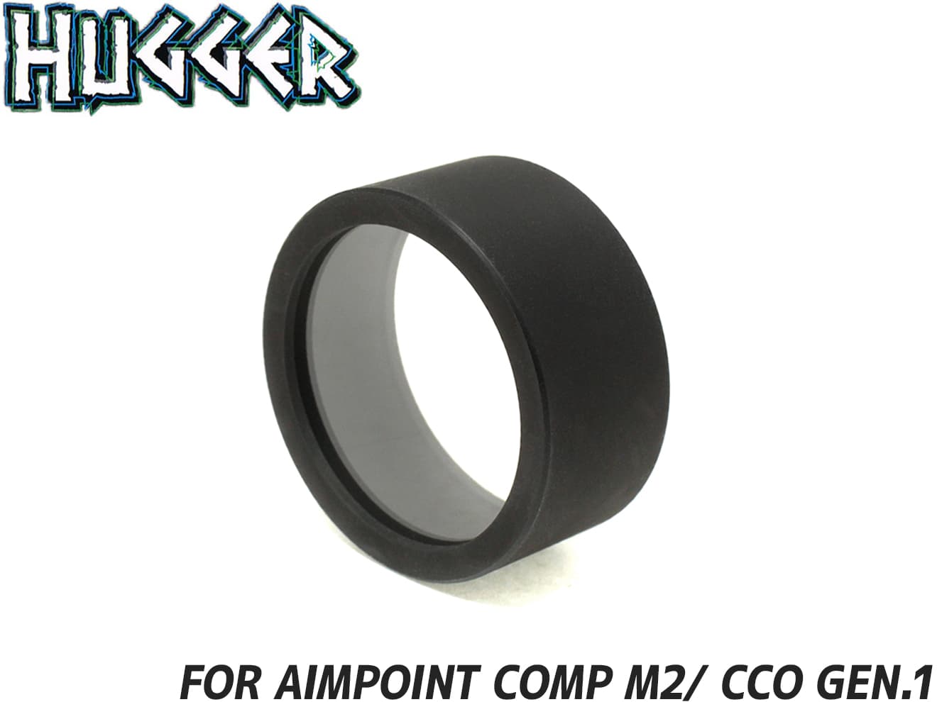 HUGGER AIMPOINT COMP M2用 レンズプロテクター◆AIMPOINT COMP M2 /CCO GEN.1 ドットサイト対応 レンズガード ダットサイト保護 薄くて..