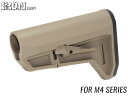 IRON AIRSOFT SLK バットストック M4◆FDE 各社M4シリーズ ミルスペック規格バッファーチューブ対応 スリム ポリマー樹脂製 操作性抜群