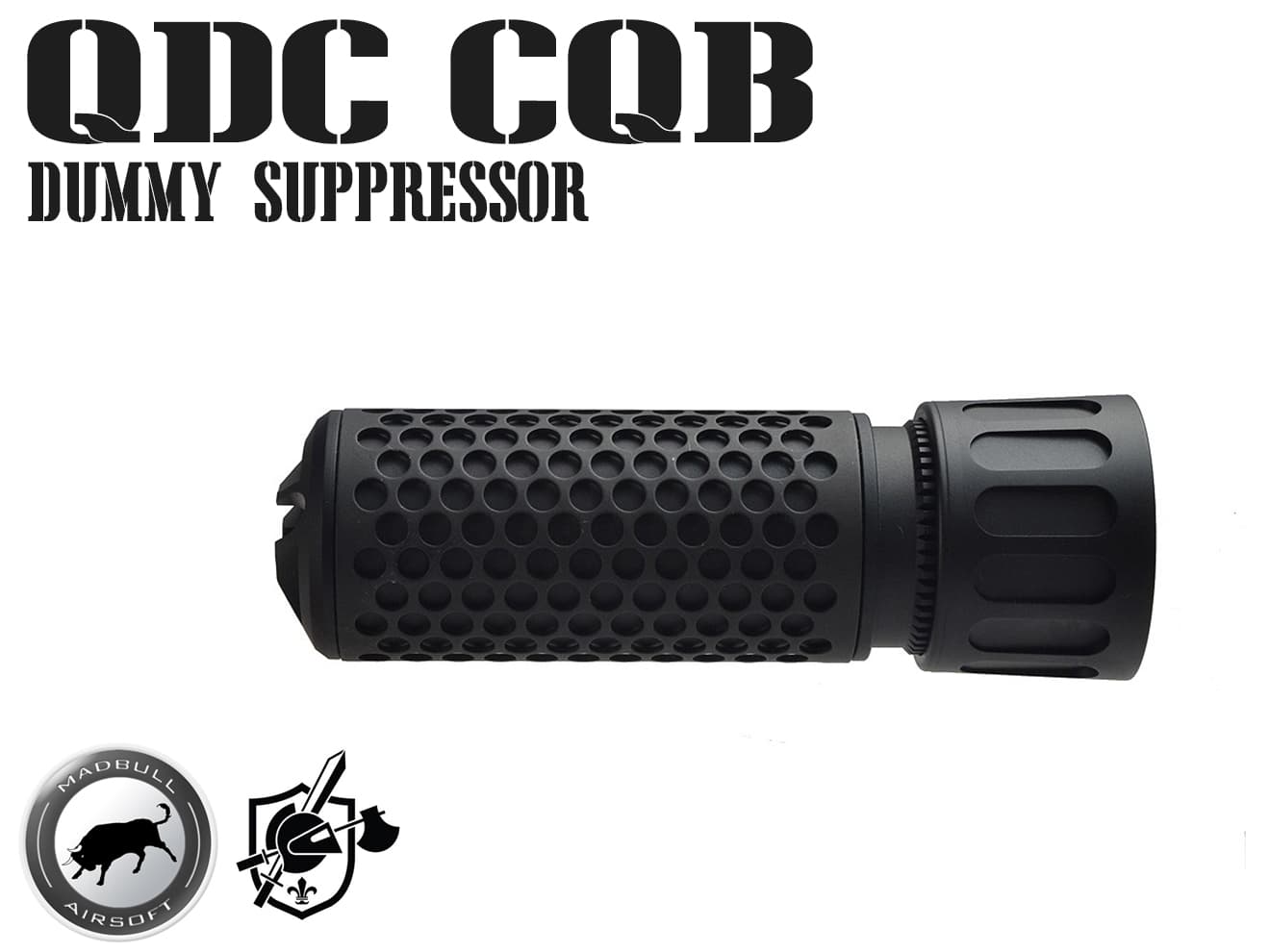 【送料無料】MADBULL KAC QDC CQB Airsoft ダミーサプレッサー BK 14mm正ネジ◆ブラック/正規品/ライセンス品/ナイツ/Knight’s ARMAMENT