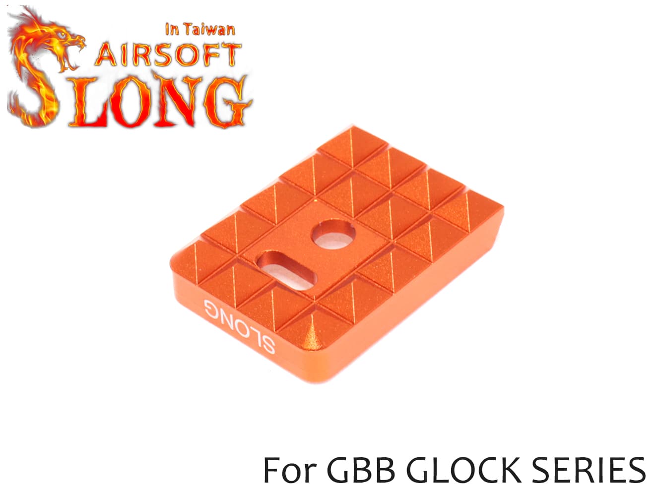 SLONG AIRSOFT アタックマガジンベース GLOCK◆OR 東京マルイ ガスブローバック グロック対応 ストライク形状 タクティカルカスタムに オレンジ