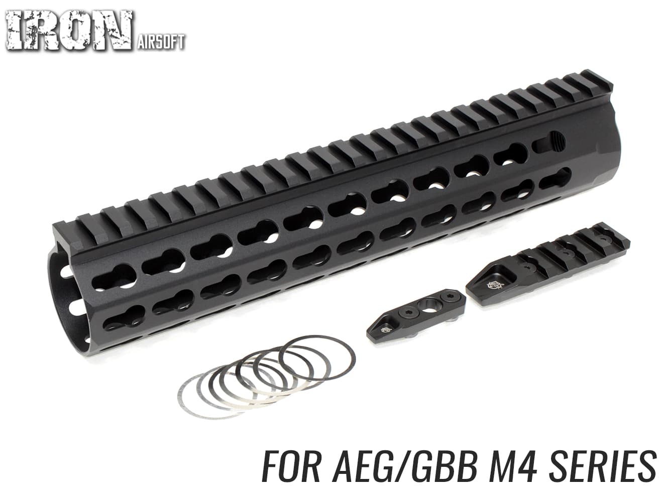 IRON AIRSOFT KACスタイル URX4 10インチ RAS M4◆KEYMOD RAS 先進民間カスタム AEG GBB 対応 マルイ系ナットサイズ アイアンエアソフト