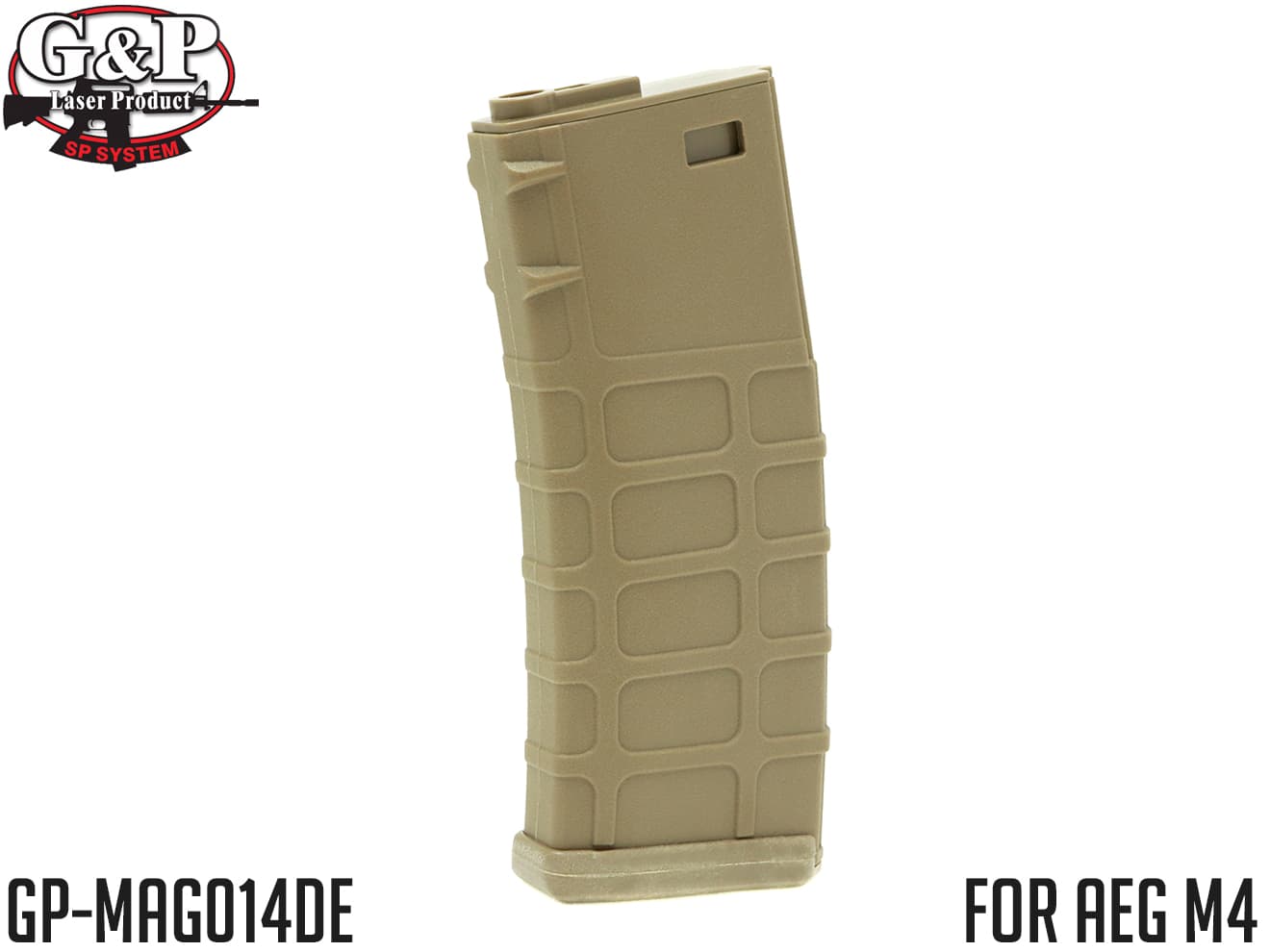 G P GMAG 130Rds マガジン AEG M4 FDE◆MADBULLライセンス スプリング式 ミッドキャパシティ マルイ ICS G G スタンダードM4系に