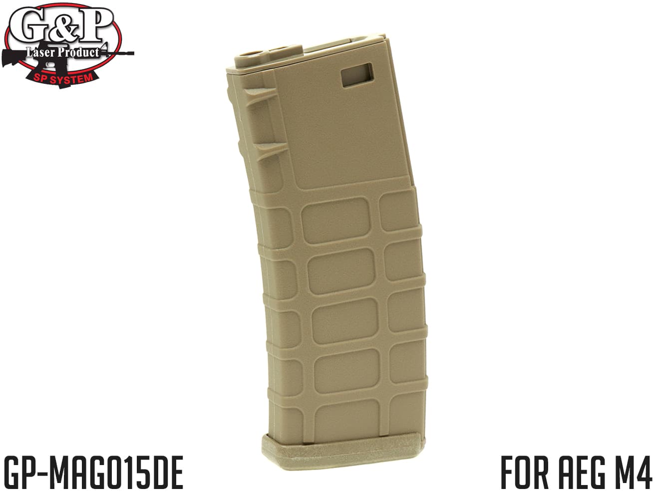 G P GMAG 340Rds マガジン AEG M4 FDE◆MADBULLライセンス ゼンマイ式 ハイキャパシティ マルイ ICS G G スタンダードM4系に