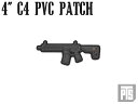 【正規品】PTS 4インチ C4 PVC パッチ◆PTS公式グッズ PTS Centurion Arms CM4を再現！使用しているガンと合わせてコーディネートでおしゃれ度アップ