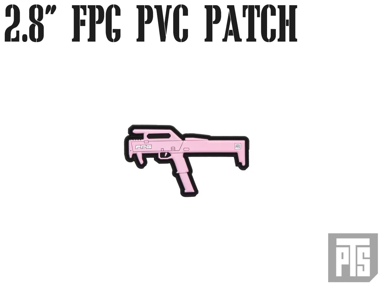 【正規品】PTS 2.8インチ FPG PVC パッチ ピンク◆PTS公式グッズ PTS FPGを再現！ベルクロで簡単貼り付け BDU バッグ …