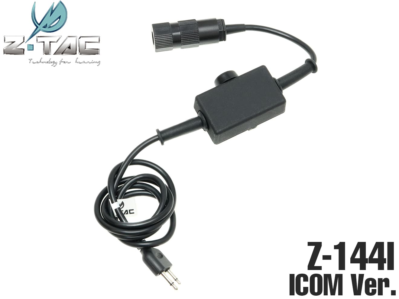 【正規代理店】Z-TACTICAL AS SF シングル PTT ICOMコネクター ZタクティカルCMTC用 PUSH TO TALKスイッチ アイコムコネクター クリップで簡単装着